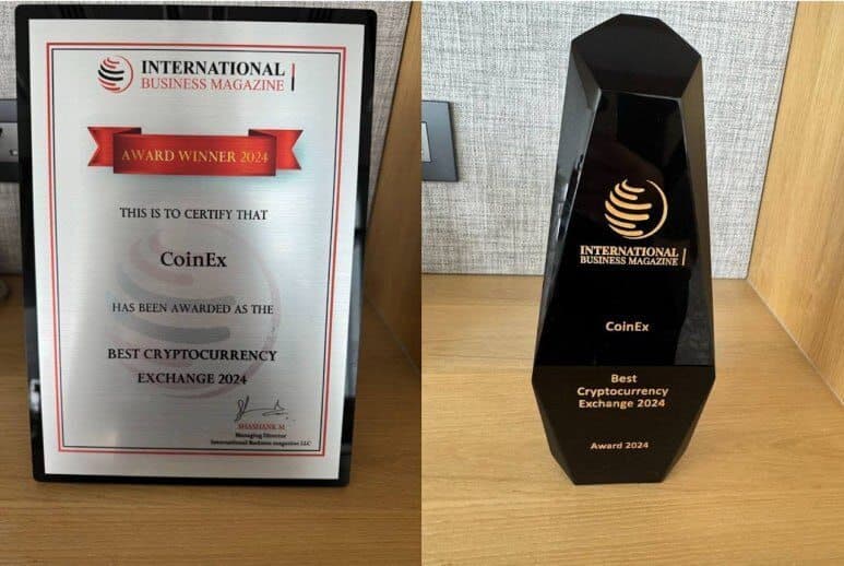 CoinEx คว้ารางวัล &#8220;Best Cryptocurrency Exchange 2024&#8221; จาก International Business Magazine