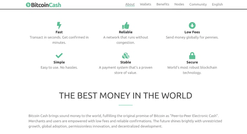 เหรียญ BCH BitcoinCash