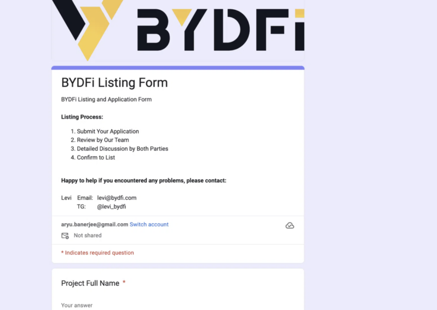 BYDFi review and token listing support: BYDFi