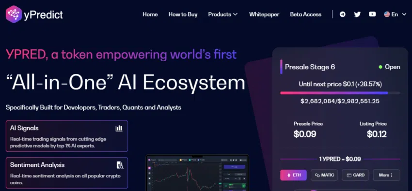 yPredict.ai แพลตฟอร์ม All in One AI Ecosystem